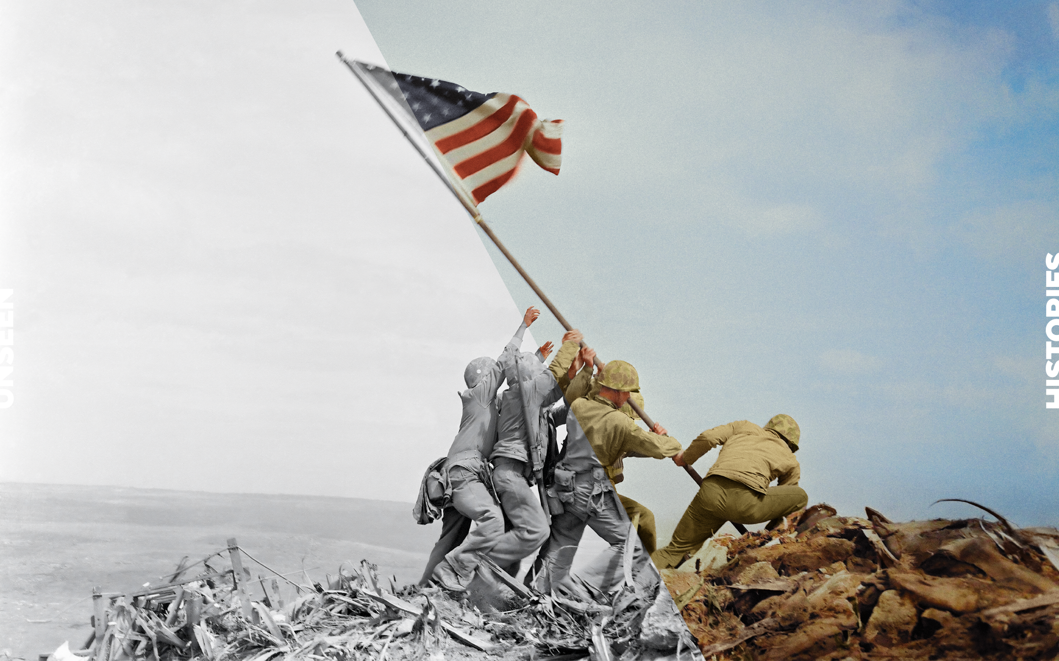 Raising the Flag Over Iwo Jima, 1945