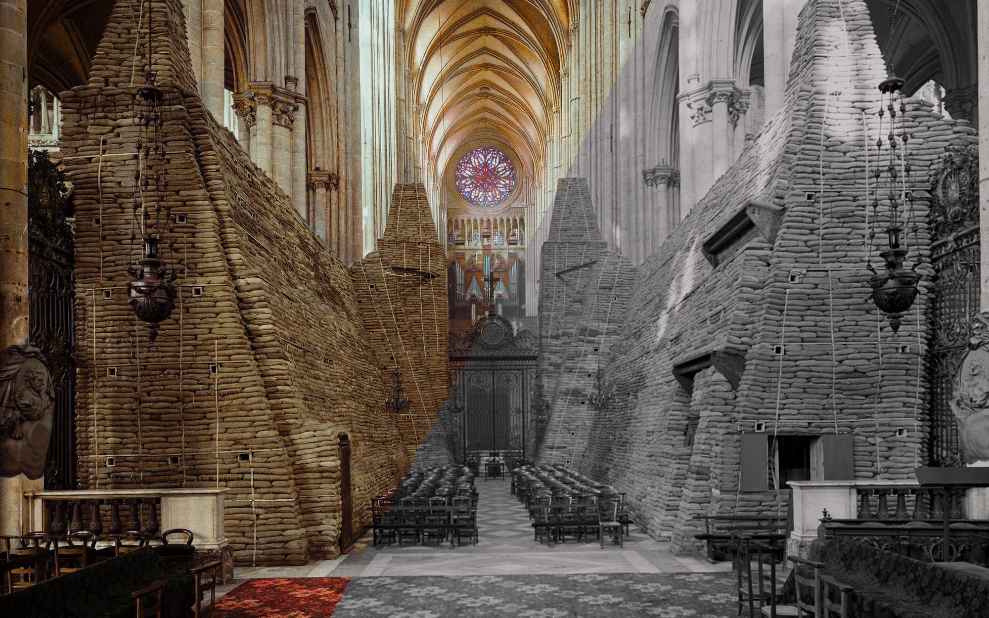 1918: Inside Amiens Cathedral