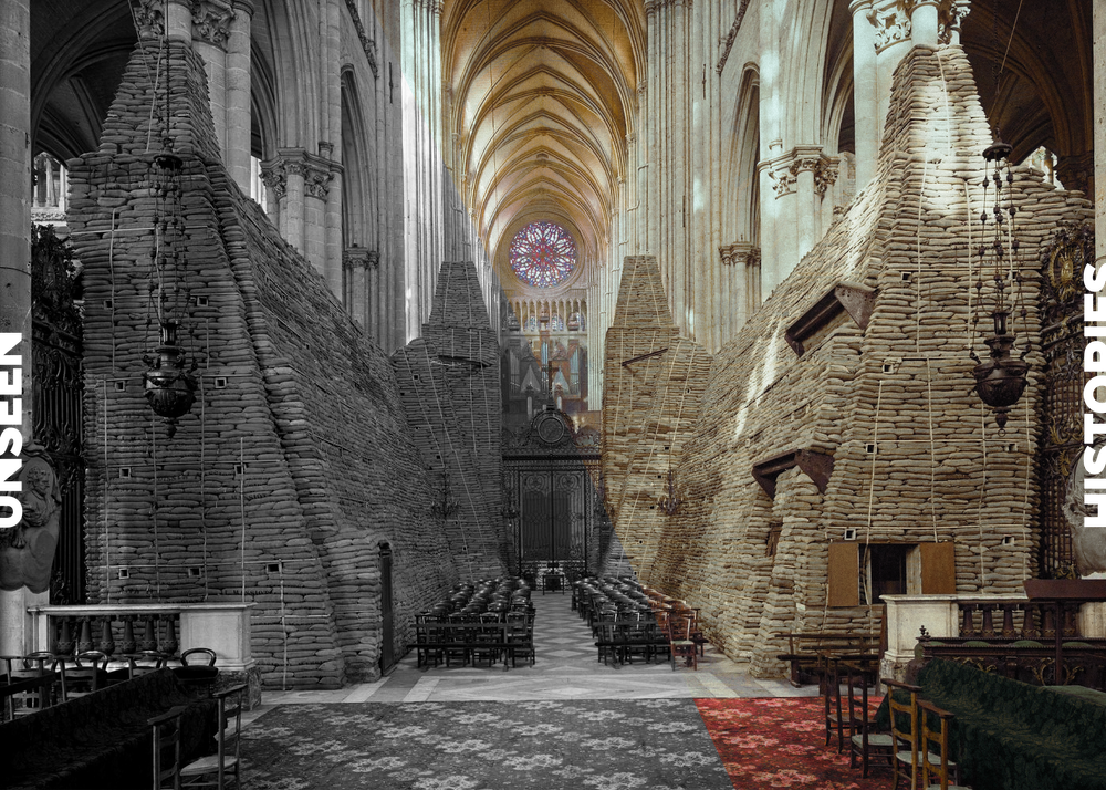 Inside Amiens Cathedral, 1918 post image